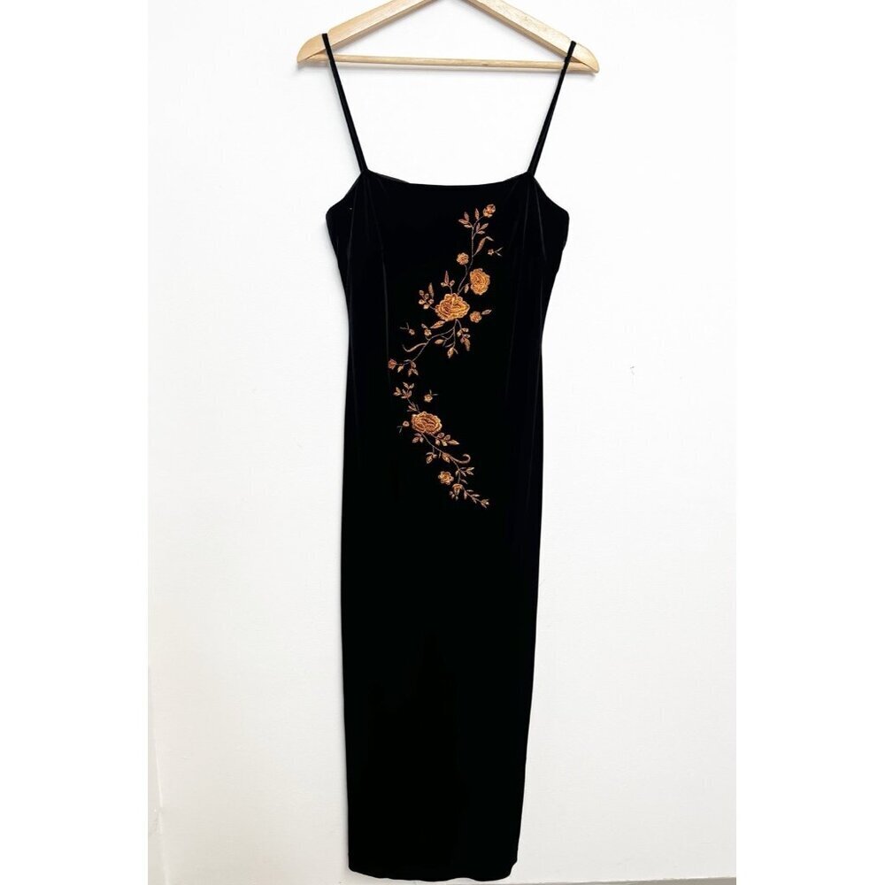 Vtg Arianna by Rachael Kaye Y2K 2000s coquette fairy fitted Embroidered Dress